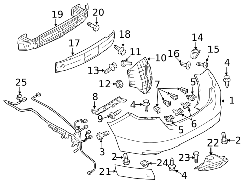 Bumper & Components - Rear for 2009 Mazda 6 #0