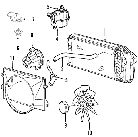 Radiator & Components for 2007 Lincoln Mark LT #1