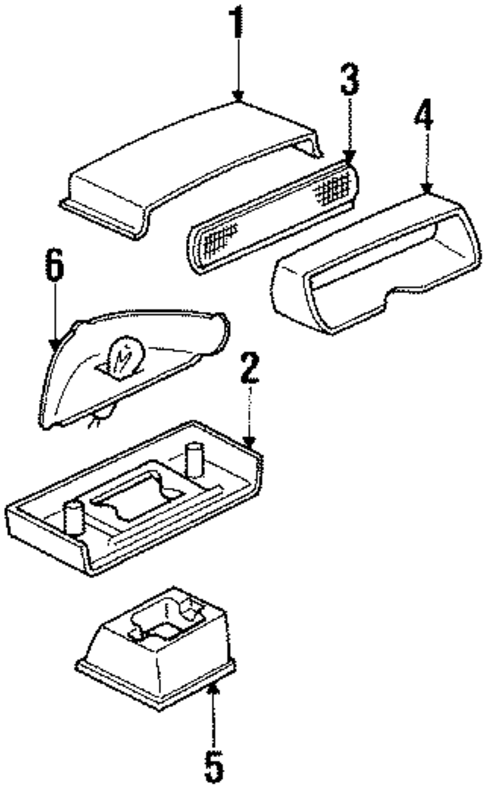 High Mounted Stop Lamp for 1985 Oldsmobile Calais #0