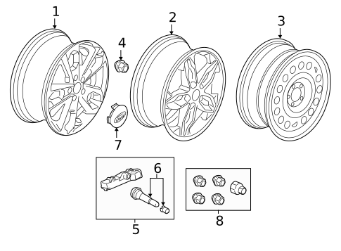Wheels for 2019 Ford Transit Connect #1