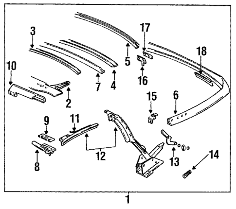 Frame Components for 1992 Pontiac Firebird #0