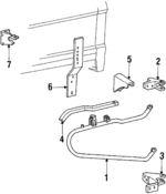 E9TZ1432B - Body: Arm Assembly for Ford: Bronco II Image