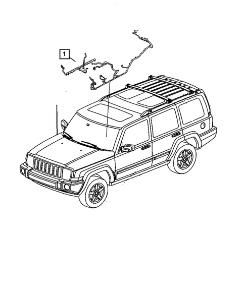 Wiring-Body and Accessories for 2010 Jeep Commander #0