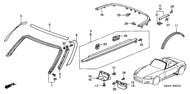 Molding - Protectors for 2005 Honda S2000 #0