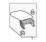 589200E010F0 - Body: Armrest for Lexus: RX350, RX350L, RX450h, RX450hL Image