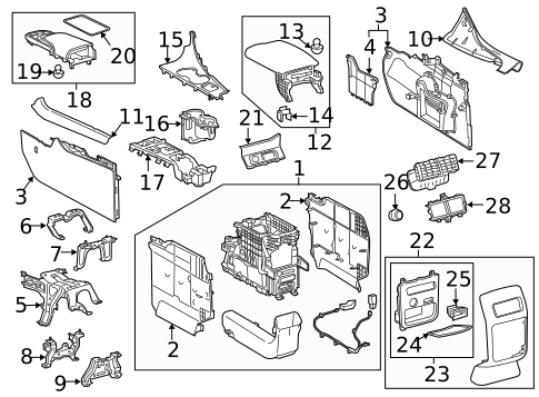 Center Console for 2016 Lexus RX450h #0