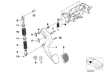 35311161586 - Pedals: Clutch Pedal for BMW Image