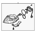 TC8651680A - Electrical: Fog Lamp Assembly for Mazda: Millenia, Protege Image