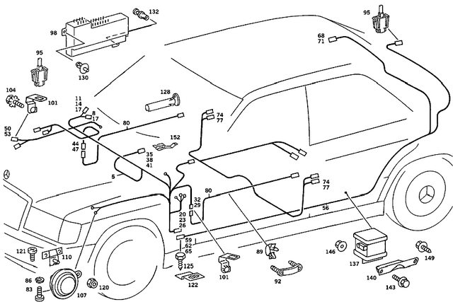 2015405210 - Electrical System: Wiring Harness for Mercedes-Benz Image image