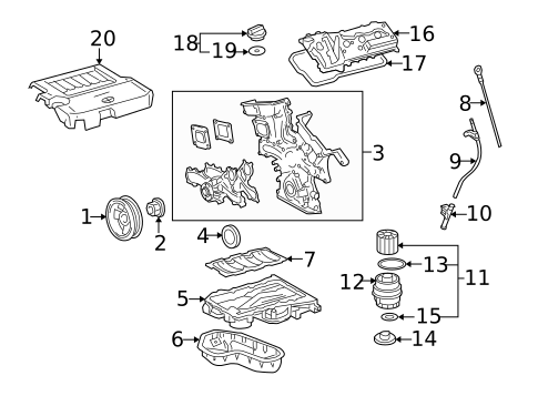 Engine Parts for 2009 Toyota Avalon #0