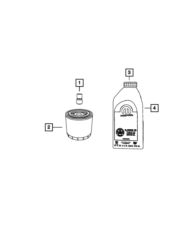 68518204GA - Engine: 5w30 Engine Oil, Export for Mopar Image