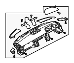 LR088400 - : Instrument Panel for Land-Rover Image