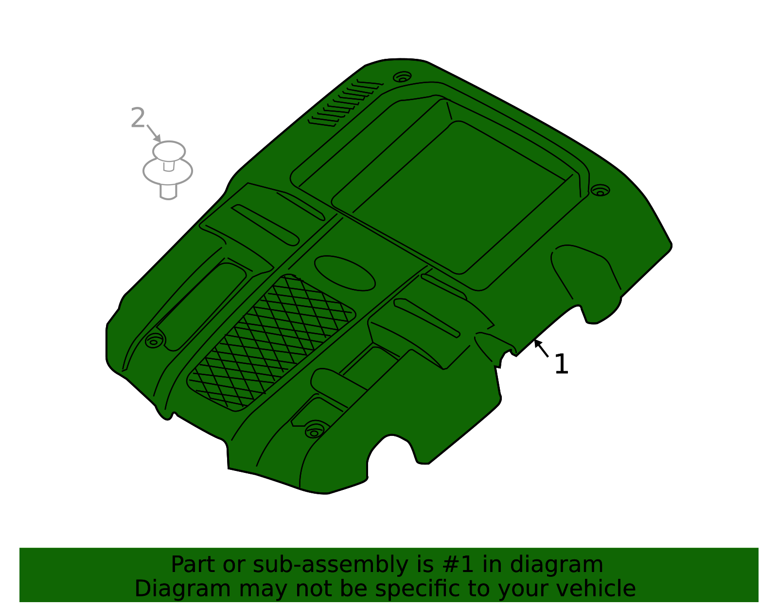 2009-2013 Subaru Forester Engine Cover 14025AA320 | Subaru Parts Store