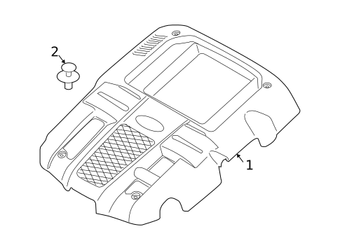 Engine Appearance Cover for 2009 Subaru Forester #1