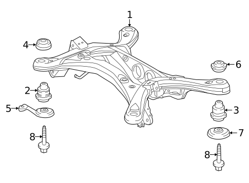 Suspension Mounting for 2021 Toyota Highlander #2