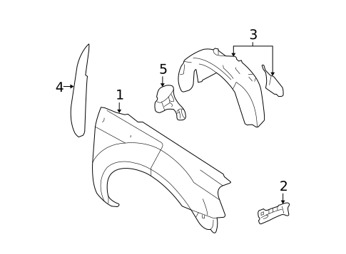 Fender & Components for 2007 Ford Five Hundred #0