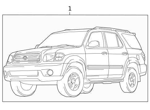 Stripe Tape for 2001 Toyota Sequoia #0