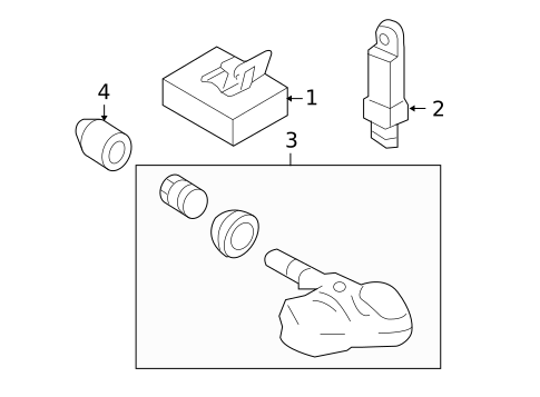 Tire Pressure Monitor Components for 2011 INFINITI FX50 #0