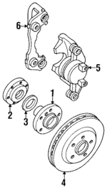 32001483 - Brakes: Hub for Dodge: Monaco Image