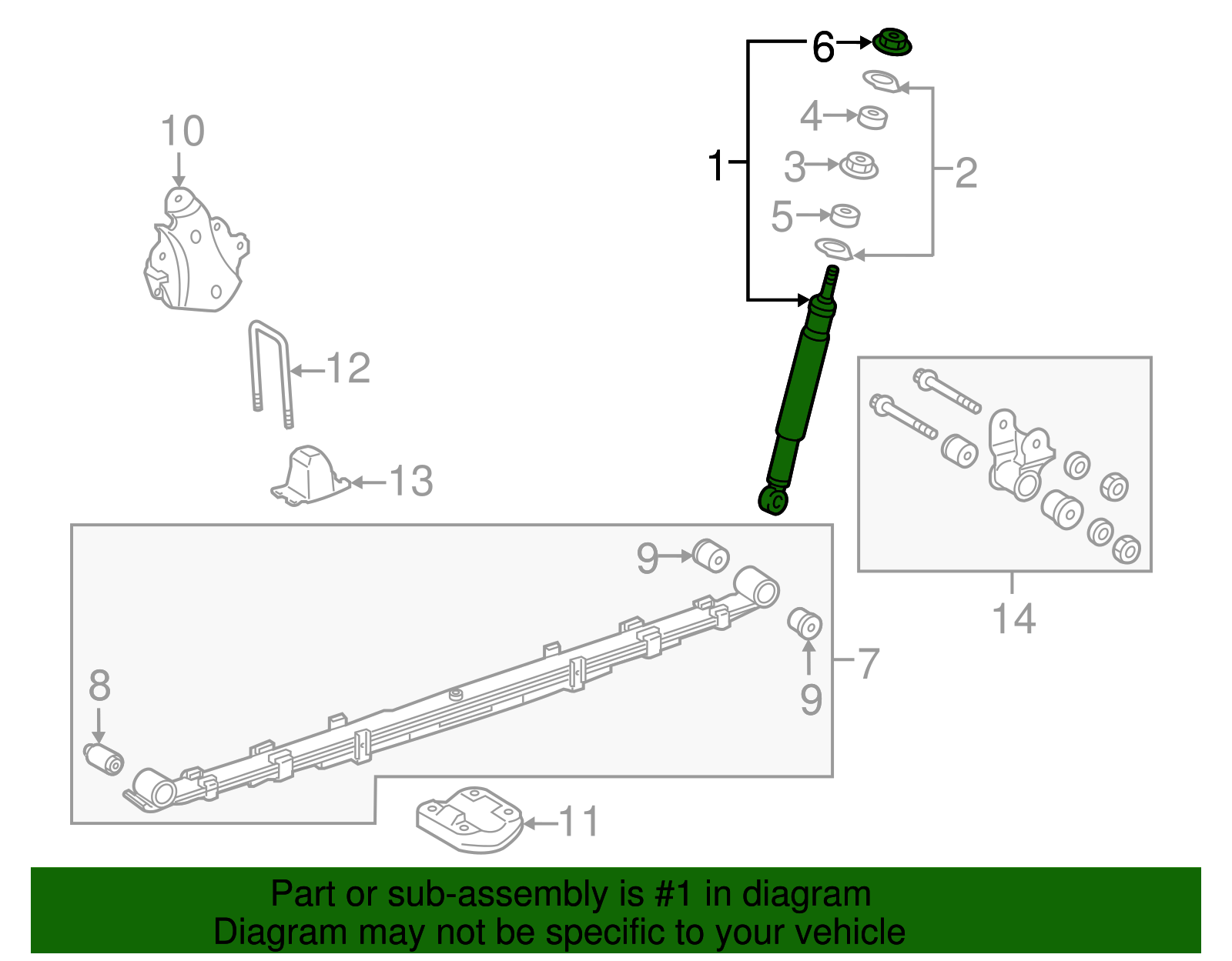 48530-09895 - Shock Absorber 2016-2023 Toyota Tacoma | Longo