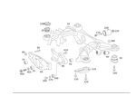 2223511700 - Rear Axle: Rubber Bushing for Mercedes-Benz Image