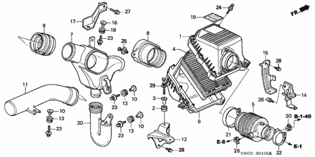 Air Cleaner for 2002 Acura NSX #0