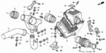 17249PR7A00 - Electrical/Exhaust/Heater/Fuel: COLLAR, AIR DUCT for Acura Image