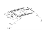 2127801800 - Sliding Sunroof: Sliding Sunroof Frame for Mercedes-Benz Image