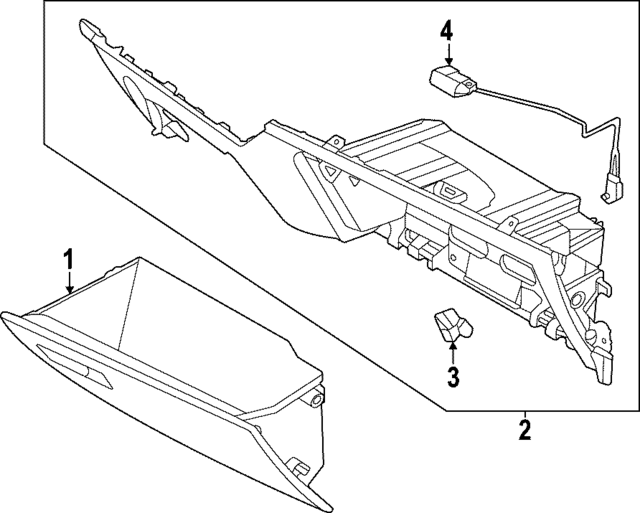 84760DW000WK - : Glove Box Frame for Kia Image