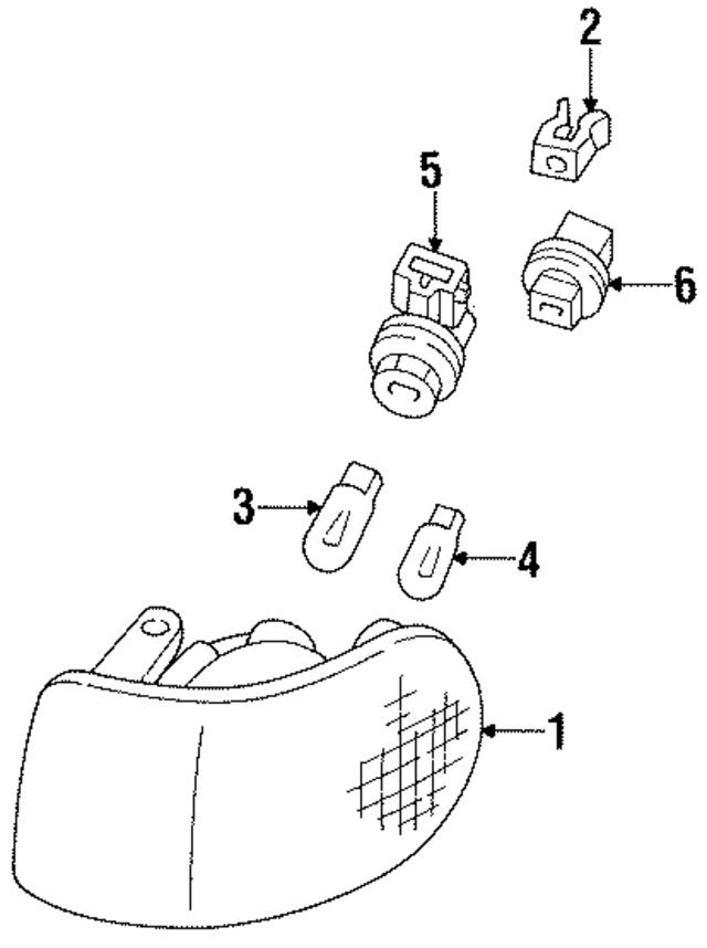 F6XZ13200AA - : Park Lamp Assembly for Ford Image