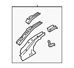 5253BC97 - : Rail Assembly for Mitsubishi: Mirage Image