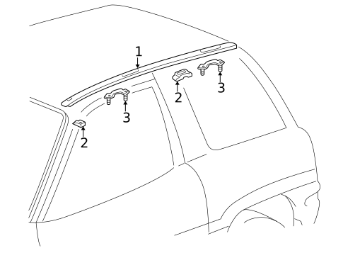Exterior Trim - Roof for 1998 Toyota RAV4 #1