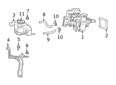 Master Cylinder - Components On Dash Panel for 2020 Toyota RAV4 #0