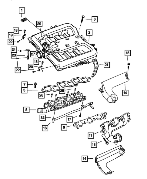 Manifolds for 2003 Chrysler 300M #0