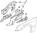 BF6753200D - Body: Apron Assembly for Mazda Image