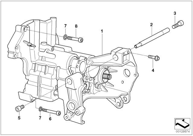 23007677012 - : 6-Speed Transmission/Deep Tooth Form, Not 6Th for BMW-Motorrad Image
