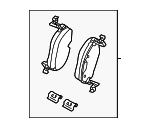 1EA698151D - Brakes: Brake Pads for Volkswagen Image