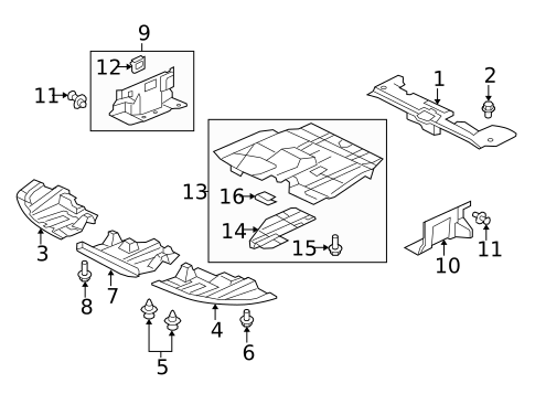 Splash Shields for 2008 Mitsubishi Lancer #0
