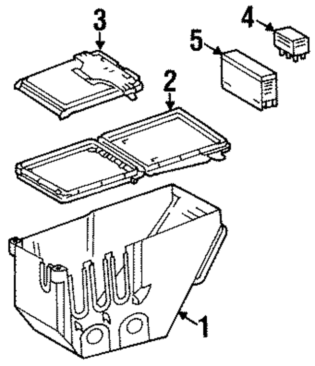 1405452001 - Electrical: Fuse Box for Mercedes-Benz Image