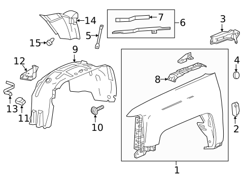 Fender & Components for 2016 GMC Sierra 2500 HD #0