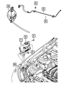 5058084AB - Cooling: Coolant Bottle Supply Hose for Mopar Image