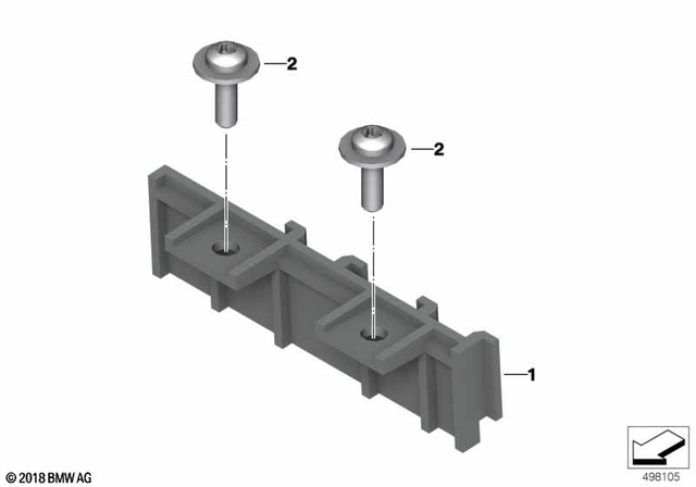 61138548735 - General Electrical System: Carrier Relay -  for BMW-Motorrad Image