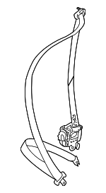 64621SG000VH - Electrical: Seat Belt Assembly for Subaru: Forester Image