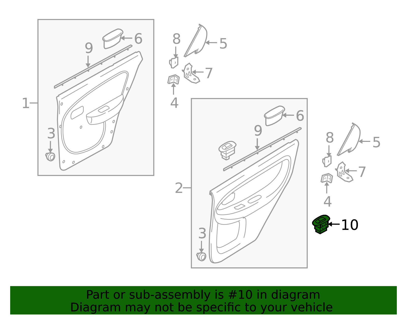 2002-2004 Kia Spectra Window Switch 0K2N2-66360 | QuirkParts