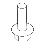 90657SA5003 - Body: Column Cover Clip for Acura: CL, Integra, RL, TL Image