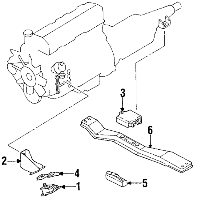 1121035G00 - Engine: Front Mount for Nissan Image
