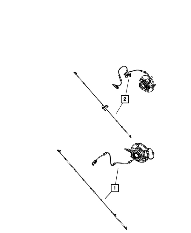 68020488AB - Electrical: Anti-lock Brakes Sensor, Rear for Mopar Image image