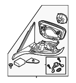 51165B351B3 - Body: Mirror Assembly for BMW: 840i, 840i xDrive, M850i xDrive Image