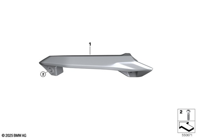 7129908466 - Frame and Mounting Parts: Fillister-Head Screw - M8X40-8.8-mk for BMW-Motorrad Image