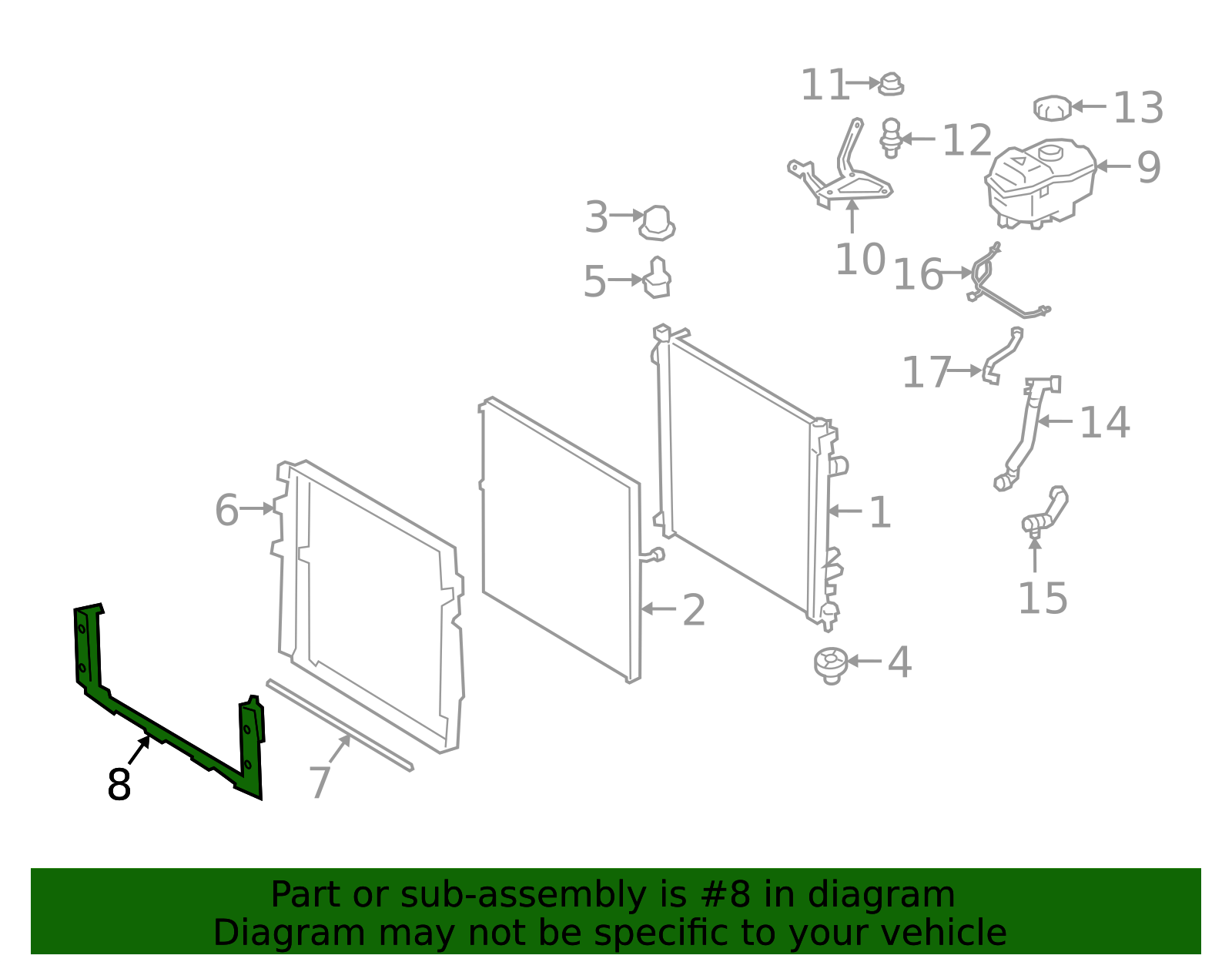 Radiator Air Deflector - OEM Engine Cooling Channel | AutoNation Parts